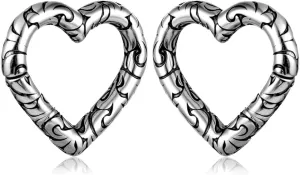 4mm-6mm(5g-2g) Hypoallergenic 316L Stainless Steel Heart Ear Weights Hangers For Stretched Ear Lobe Piercing Ear Plugs Gauges Body Jewelry