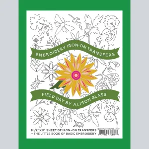 Alison Glass Embroidery Iron-On Transfers Field Day Pattern