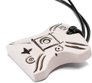 ASVP Shop Japor Snippet Necklace Padme Vintage Look With Engraved Finish, One Size, Faux Leather, Japor