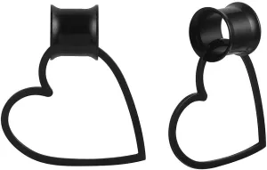 Casvort 2 PCS 8mm-25mm Hypoallergenic 316 Stainless Steel Aesthetic Opening Saddle Tunnels Hangers Ear Gauges Plugs Stretcher Earring Piercing Body Jewelry