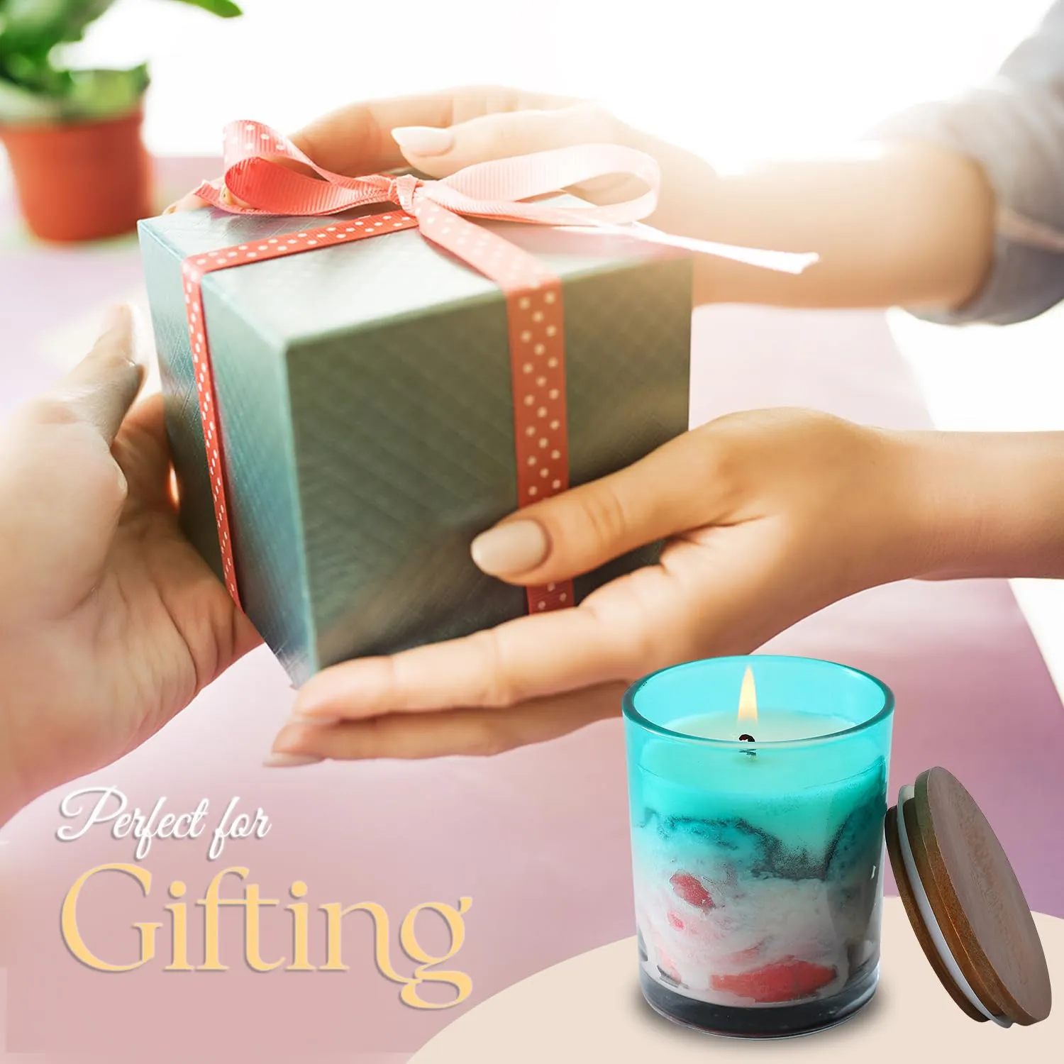 Ekhasa Scented Candles for Gift Set | Aroma Soy Wax Jar Candles for Gifting | Candles for Home Decor Fragrance | Perfume Candles for Home | Aromatherapy Aroma Romantic Scented Candles for Bedroom