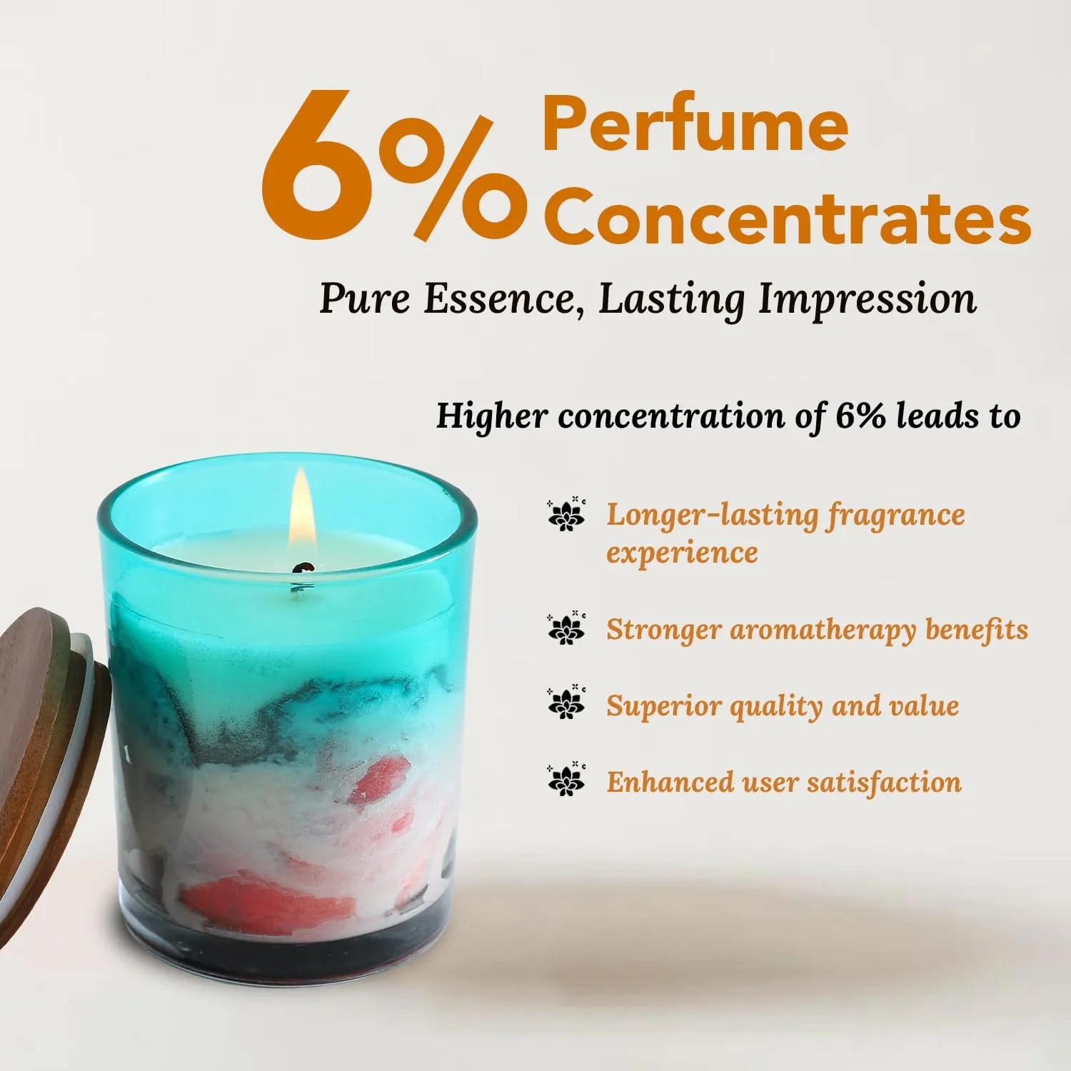 Ekhasa Scented Candles for Gift Set | Aroma Soy Wax Jar Candles for Gifting | Candles for Home Decor Fragrance | Perfume Candles for Home | Aromatherapy Aroma Romantic Scented Candles for Bedroom
