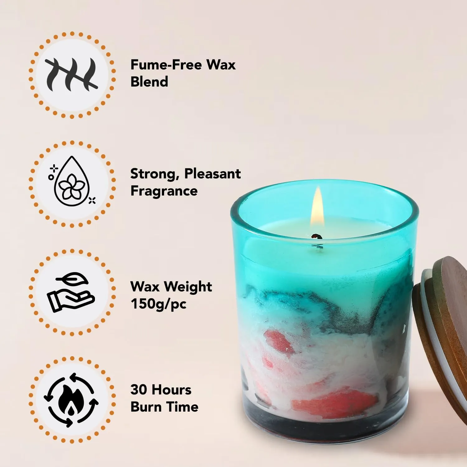 Ekhasa Scented Candles for Gift Set | Aroma Soy Wax Jar Candles for Gifting | Candles for Home Decor Fragrance | Perfume Candles for Home | Aromatherapy Aroma Romantic Scented Candles for Bedroom