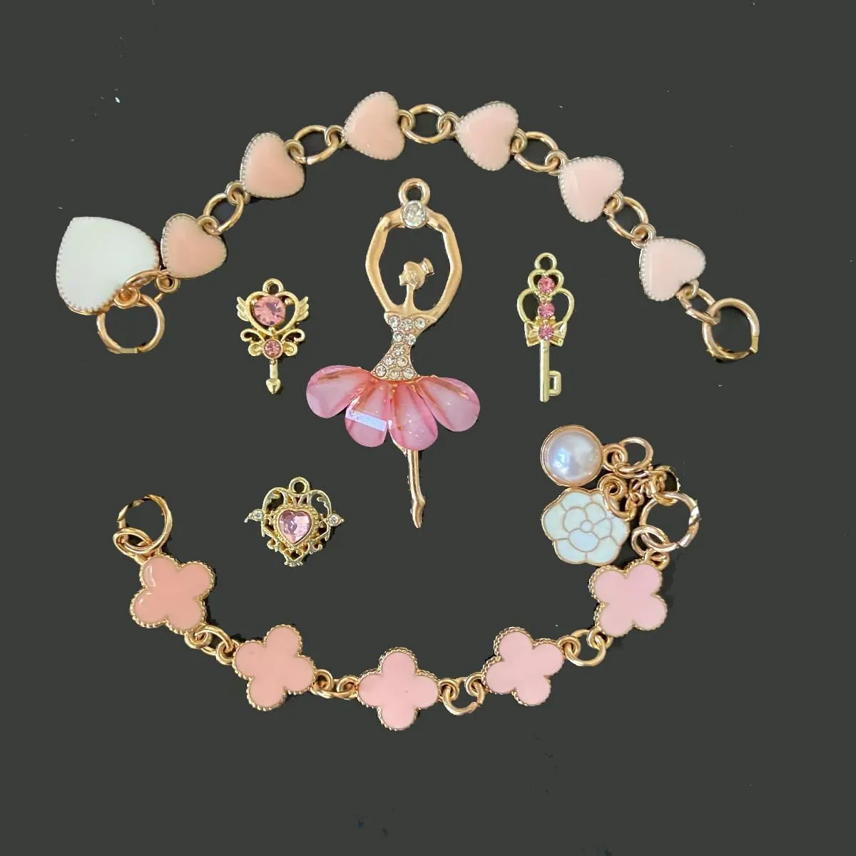 Fashion cute girl designer bling shoe charms birthday for gift teens kids women