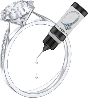 HiFan Ring Size Adjuster for Any Loose Rings, Ring Guard Tightener Invisible Curable Adhesive with UV LED Lamp, Easy to Disassemble Traceless Ring Resizer Glue