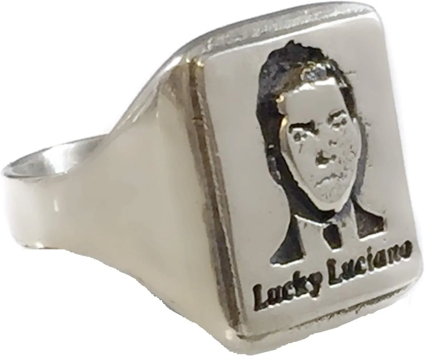 Jewelry Designer Lucky Luciano Italian Mafia Portrait Ring Sterling Silver (7)
