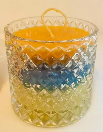 Mio Dio Candle Jars for Home Decor,Living Room,Dinning Room and Kitchen. (Set of 3)