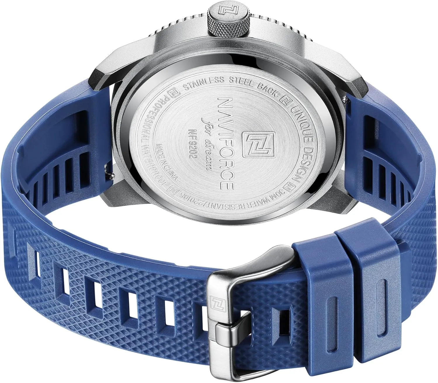 NAVIFORCE Sport Waterproof Watches for Students Boys Men, Silicone Band Watch with Second Hand