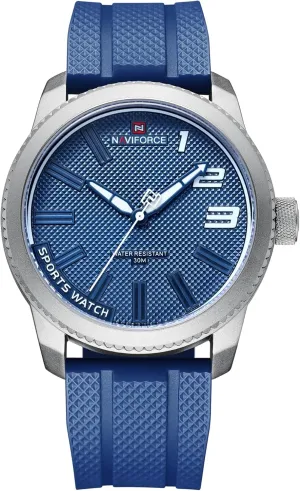 NAVIFORCE Sport Waterproof Watches for Students Boys Men, Silicone Band Watch with Second Hand