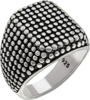 Solid 925 Sterling Silver Heavy Luxury Turkish Men's Ring