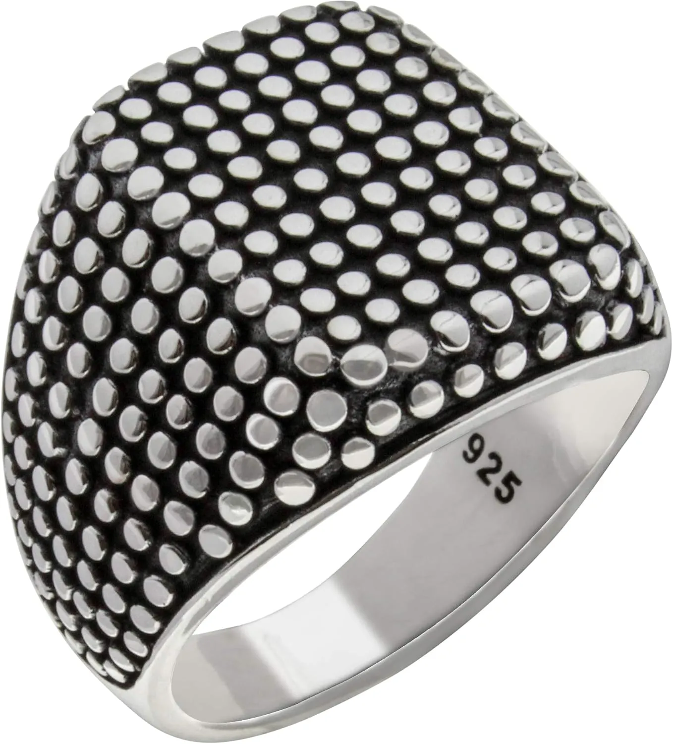 Solid 925 Sterling Silver Heavy Luxury Turkish Men's Ring
